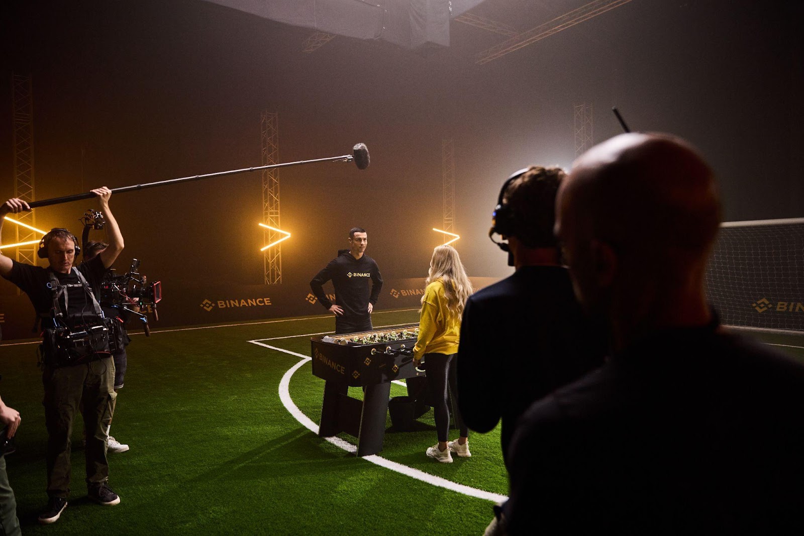 Behind the Scene of the Table Soccer Match between Cristiano Ronaldo and Ana Marković