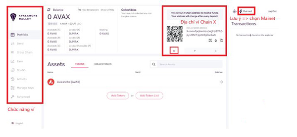 What is the AVAX C chain? Instructions for using the avalanche wallet